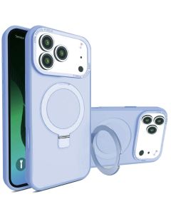 Hard PC Rear / Soft TPU Colorful Border Case with I-ring Holder - ORANGE for iPhone 17 Pro Max (Only Ground Shipping)