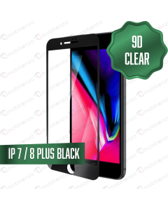 9D Tempered Glass for iPhone 7 Plus / 8 Plus - Black