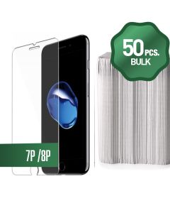 Clear Tempered Glass for iPhone 7 Plus / 8 Plus (50 Pcs)