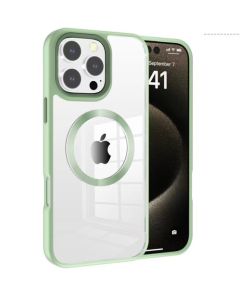Metal Wireless Charging Case for iPhone 16 Pro Max - Green
