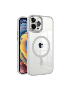 Metal Wireless Charging Case for iPhone 16 Pro Max - White