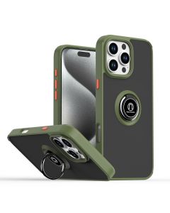 Matte Ring Case for iPhone 16 Pro Max - Army Green