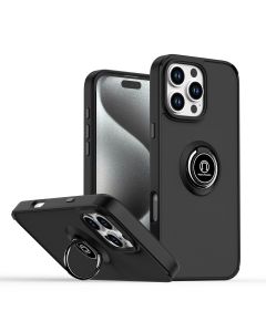 Matte Ring Case for iPhone 16 Pro Max - Black