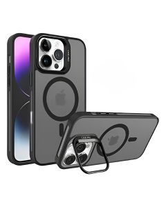 Magsafe Matte Camera Stand Case for  iPhone 16 Pro Max - Black